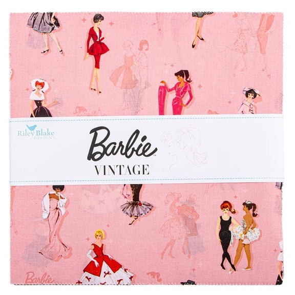 Riley Blake - Barbie Vintage 10" Stacker 42 pcs