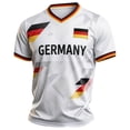 thumbnail image 2 of COSFO Mesh Summer T Shirts for Men Football Short Sleeve Germany Graphic Tees Breathable Classic Fit V-Neck Men Tshirts 5xl, 2 of 6