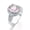 Pink, variant on Women Ring Alloy With Zirconia Stone Simple Plated Fashion Jewelry Gift For Her Elegant Pink Ring Party Ring Statement