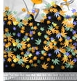 thumbnail image 3 of oneOone Silk Tabby Fabric Artistic Flower Panel Decor Fabric Printed BTY 42 Inch Wide, 3 of 3