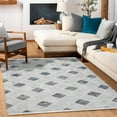 thumbnail image 4 of Grey Geometric Area Rugs for Living Room Washable Rugs Boho Moroccan Area Rug Soft Neutral Geometric Bohemian Carpet Distressed Indoor Rug for Bedroom Dining Room Office Foldable Nonslip Rug, 4 of 9