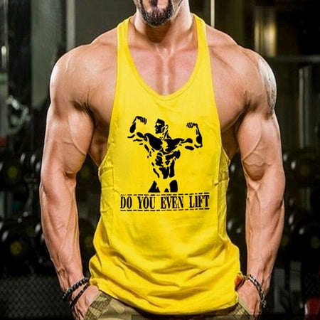 Men Gym Muscle Sleeveless Tee Shirt Tank Top Bodybuilding Sport Images, Photos, Reviews