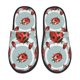 thumbnail image 1 of Balery Insects Pantuflas de Casa de Felpa Silenciosas con Diseño Estampado, Zapatillas Cómodas Antideslizantes de Algodón para Interior-Medium, 1 of 8