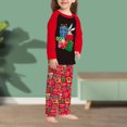 thumbnail image 1 of Conjunto De Pijamas De 2 Piezas Conjunto de pijama familiar de 2 piezas Conjunto de ropa de dormir de estilo navideño con estampado de pato informal Kuymtek Chica Rojo 9-10T para Niño, 1 of 6