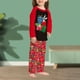 thumbnail image 4 of Conjunto De Pijamas De 2 Piezas Conjunto de pijama familiar de 2 piezas Conjunto de ropa de dormir de estilo navideño con estampado de pato informal Ygjytge Chica Rojo 0-2T para Niño, 4 of 7