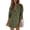 Armygreen, variant on Women Beach Cover Shirt Button Up Shirt Summer Top Long Sleeved Bikini Swimsuit Top