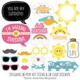 thumbnail image 2 of Big Dot of Happiness You are My Sunshine - Baby Shower or Birthday Party Photo Booth Props Kit - 20 Count, 2 of 6