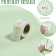 thumbnail image 4 of 1500 Pcs 3 Roll Thank You Stickers PVC Envelope Stickers Clear Sticker Self Adhesive Envelope Seal Labels for Small Business Packing Wedding Party Dessert Snack Bag Guest Gift 1 Inch, 4 of 8