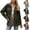 Army Green, variant on Women's 2024 Winter Quilted Jackets Leopard Print Lapel Coat Outerwear Casual Long Sleeve Button Down Blouse Shirts Tops Shacket Womens 2024 Fall Clothes Jacket