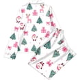 thumbnail image 5 of successthop Christmas Pjs Women Merry 2 Piece Tree Long Sleeve Party Reindeer Shirts Gifts Pants Holiday Loungewear, 5 of 6