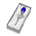 thumbnail image 1 of Rosa transparente en caja de regalo, escultura artística de flores para una elegante decoración de oficina en casa y un regalo romántico., 1 of 8