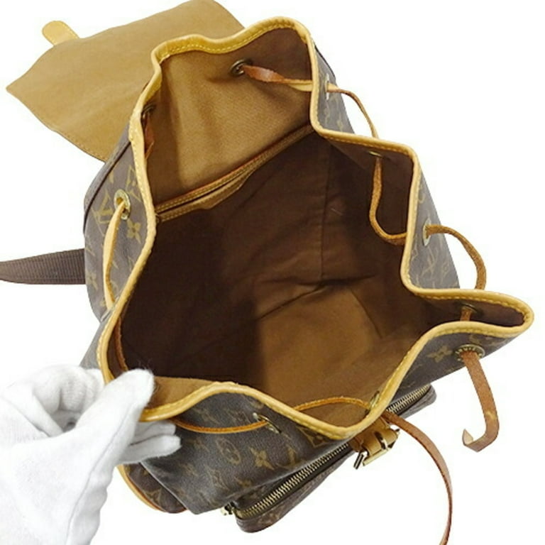 Authenticated Used Louis Vuitton LOUIS VUITTON Bag Monogram Women's Men's  Rucksack Backpack Montsuri GM M51135 Brown