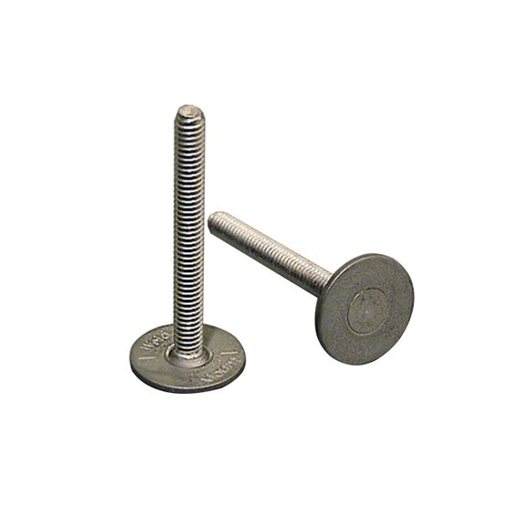 Soporte de acero inoxidable soldado con pernos de 1,25 cm de alto con base de 0,62 cm