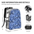 thumbnail image 4 of Susaid Blue Mandala Harmony Print Clear Backpack See Through Transparent Plastic Clear Bookbags for School, College, Stadium,Work, 4 of 7