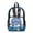 American Pride Butterfly, variant on Clear Backpack 17 Inch, Heavy Duty See Through Bookbag with Front Pockets & Side Mesh, Cloud Narwhal Print Fabric & PVC Transparent Bag for School, Work & Security