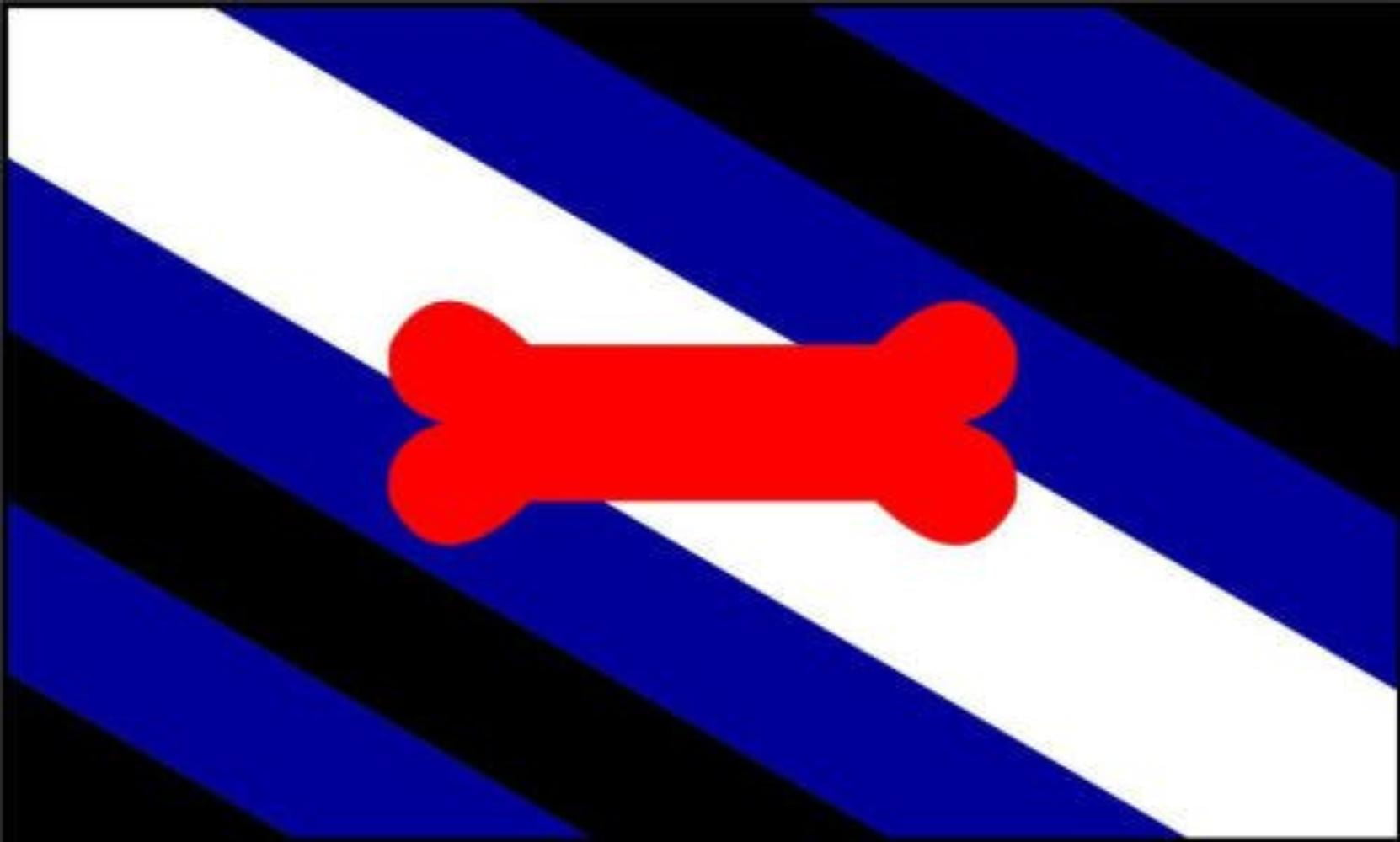 Puppy Pride Flag With Grommets 3' X 5', 3x5ft Polyester Flag has header