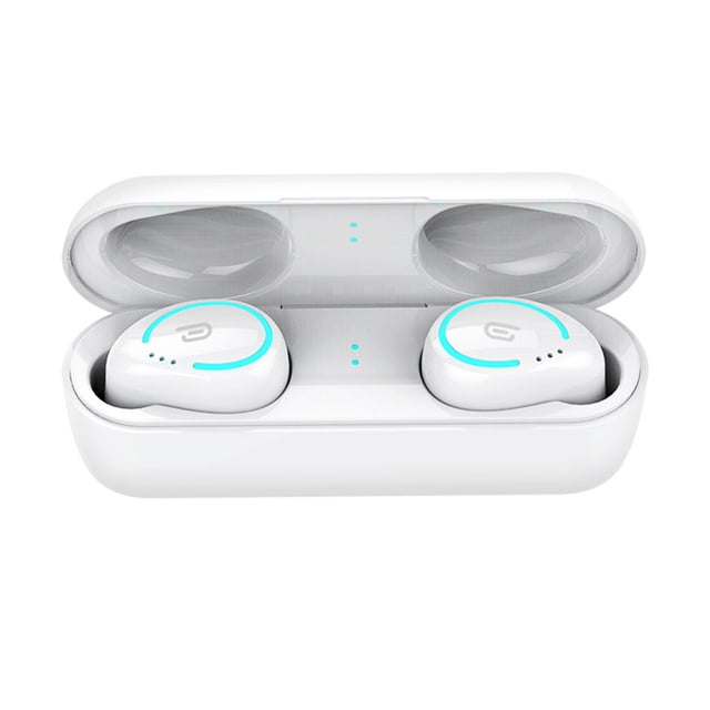 Methold Mini auriculares intrauditivos Bluetooth 5,0 impermeables auriculares manos libres inalámbricos 8D sonido estéreo auriculares deportivos Cables de audio/vídeo blanco