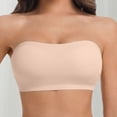 thumbnail image 2 of Aezemi Push up Strapless Bras Women No Underwire Soft Supportive Spring Summer Bandeau Bra Non Slipping Wireless Padded Fashion Tube Tops XS, 2 of 7