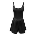thumbnail image 6 of cfhntfmh Romper for Women Casual Sleeveless Spaghetti Strap Outfits Summer Baggy Double Lined Slim Short Jumpsuit, 6 of 7