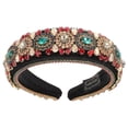 thumbnail image 4 of Here's a refined and engaging product description for your **Colorful Rhinestone Hairband**:\n\n \n\n✨ **Elegant Rhinestone Hairband for Women – Baroque, 4 of 5