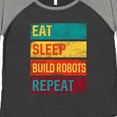 thumbnail image 4 of Inktastic Robotics Eat Sleep Build Robots Repeat Women's Plus Size T-Shirt, 4 of 5