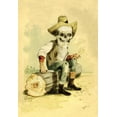 thumbnail image 2 of Frusius 11x14 Gold Ornate Wood Framed with Double Matting Museum Art Print Titled - Death Whittles a Stick, 2 of 4