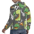 thumbnail image 3 of Bingfone Cartoon Dinosaurs Men'S Drawstring Hoodie Long Sleeve Pocket Sweatshirts-3x-Large, 3 of 9