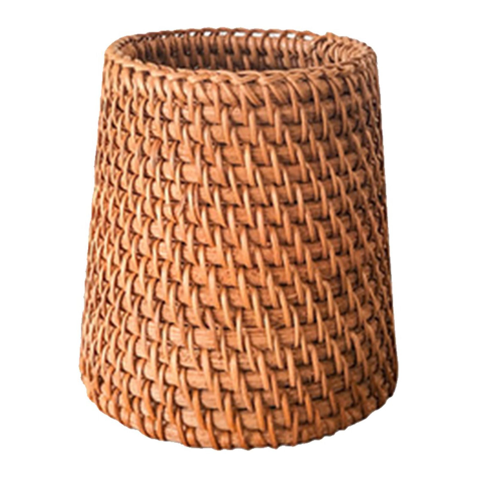 Clearance Office cabinet under $9,Hand Woven Tea Braided Pen Pen Holder Handmade Pen Storage Box Creative Pen Pen Cup Desk Storage Decoration 2PC