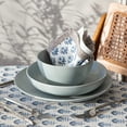 thumbnail image 7 of over&back Coupe Dinnerware Set - Stoneware Dishes - Comes with 4 Dinner Plates, 4 Cereal Bowls, and 4 Dinner Bowls - 12-Piece All-Occasion Place Settings - Semi-Matte Fog Blue, 7 of 7