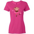 thumbnail image 3 of Inktastic Ballerina Dance Monkey Women's T-Shirt, 3 of 5