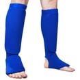 thumbnail image 1 of Wosthever Protector de pierna de Taekwondo, transpirable, respetuoso con la piel, ligero, equipo de protección profesional, equipo de boxeo Boxeo Azul METRO Wosthever OD032299-08, 1 of 6
