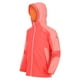 thumbnail image 4 of Regatta - Chaqueta Impermeable Rayz para Niños/Niñas (Melocotón Neón, Coral Fusión), 4 of 4