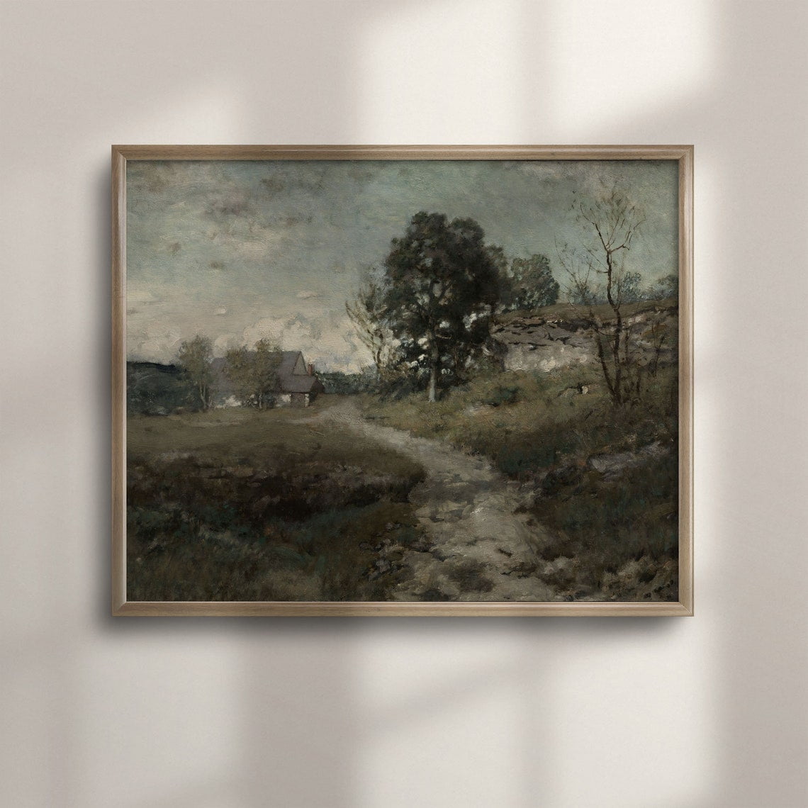 Antique Landscape Vintage Country Farmhouse Wall Art Living Room And Gallery Wall Decor