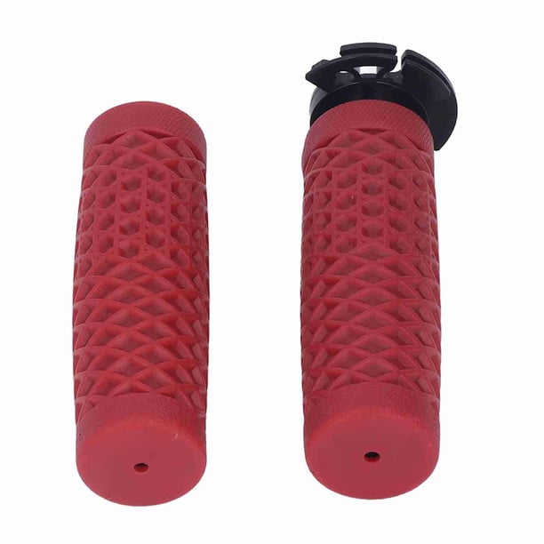 Empuñaduras de acelerador de manillar de motocicleta de 22 mm de silicona para scooter GY6 50 cc 80 cc 125 cc 150 cc rojo