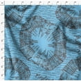thumbnail image 4 of Tissu de Rayonne Bleu Pomme Texte & Monuments Architectural Tissu Imprimé par Yard 56 Pouces de Large, 4 of 5