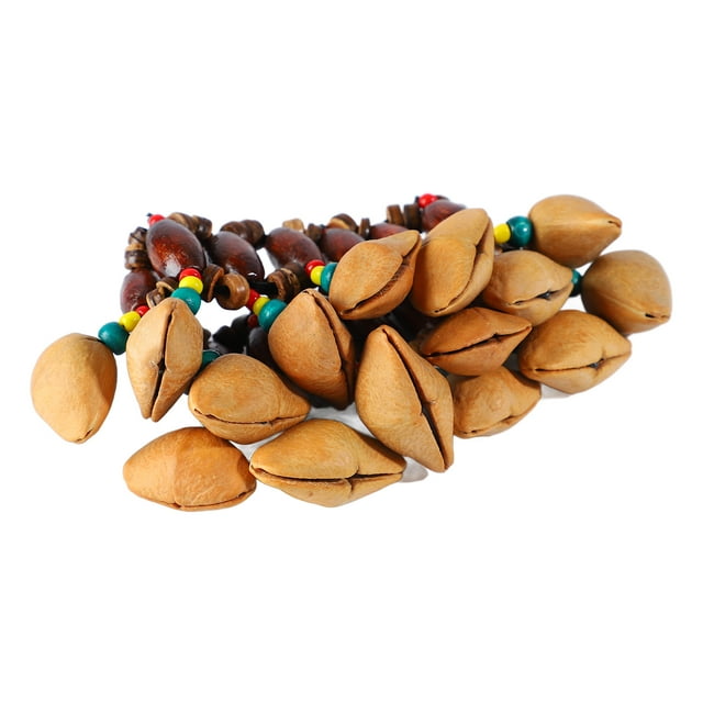 Nuts Handbell, Portable Solid Wood Develop Musicality Gift African Tribal Style Nuts Handbell for Parties for Adults Kids