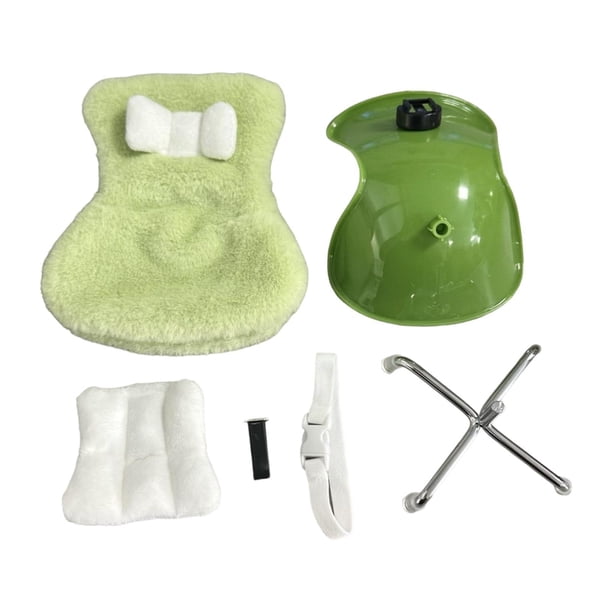 Silla de muñecas de moda, juguetes hechos a mano, adornos para el hogar, muebles en miniatura para muñecas de 20 cm, regalos de año Nuevo, regalos de Verde
