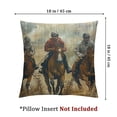 thumbnail image 4 of nygtbtfer Throw Pillow Cover Linen Square Pillowcases Riding Sport Competition Run Home Decor White, 4 of 7