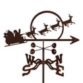 thumbnail image 2 of EZ Vane Santa With Sleigh Weathervane | Roof Mount | 14 Gauge Steel | Sealed Ball Bearings | Home or Garden, 2 of 7
