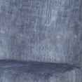 thumbnail image 3 of Wooden Armless Accent Chair with Fabric Upholstery, Blue- Saltoro Sherpi, 3 of 5
