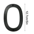 thumbnail image 2 of Holloyiver 5 Inch House Address Numbers, Easy Installation With Screw and Hardware for Flush or Floating Mount, Frosted Matte Black Acrylic Address Mailbox Numbers for Exterior, Porch, 2 of 9