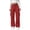 Red -CY30, variant on Dwellite Parachute Pants Women Baggy Straight Leg Drawstring Lightweight Cargo Pants Y2k Pant Streetwear Multi Pockets Wine M