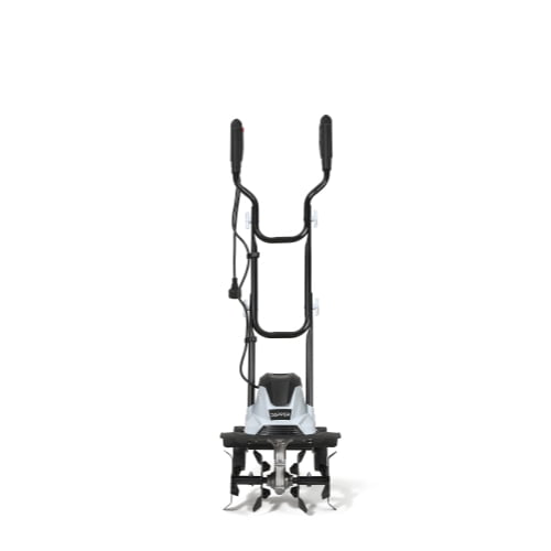 Dapper Supply 14″ Electric Tiller Cultivator, 10‑Amp Corded Garden Rototiller with 4 Steel Tines, Adjustable Depth Wheels, Foldable Handle, Lightweight Portable Soil Cultivator for Gardening