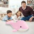 thumbnail image 4 of ​15.7 Inch Realistic Dolphin Plush Toy - Large Stuffed Animal for Kids & Adults, Premium Gift for Holidays (Super Plush Fabric)​​ Pink, 4 of 6