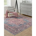 thumbnail image 4 of Unique Loom Maahru Collection Area Rug - Waning Moon (3' 3" Square Blue/Beige), 4 of 12