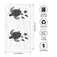 thumbnail image 4 of Bingfone Family Of Sea Turtles Ultra Absorbent & Soft Hand Towels For Bath, Hand, Face, Gym And Spa-27.5x16in, 4 of 9