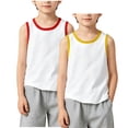 thumbnail image 3 of Asxite Toddler Tank Top Solid Color Sleeveless Breathable Active Casual Summer Blouses 2-12Y, 3 of 6