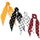 thumbnail image 2 of EeaseMX 4 coleteros de tela con estampado de lunares, coleteros sencillos, lazos para el pelo largo (color aleatorio), 2 of 7