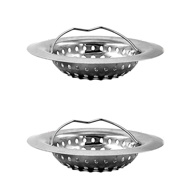 Moyic 2 pack/lote colador de fregadero de cocina de tamaño Universal para filtro de fregadero antiobstrucción filtro de fregadero de Hardware 521 (estilo ligero de 9 cm)