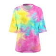 thumbnail image 5 of Womens Tops Women Summer Tops Going Out Workout Slim Fit T Shirt Basic Casual Dressy Fashion Trendy Tee Y2K Top Business Casual Tops For Women, 5 of 5
